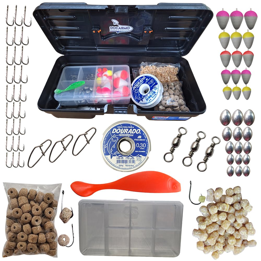 AYAトレ Complete Box Caixa De Pesca Econômica 25478 Com Bandeja - Arqplast Cor Preto